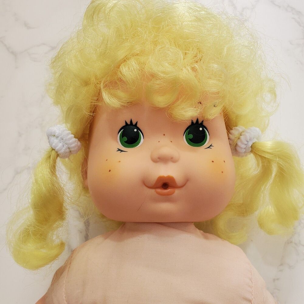 Kenner Baby Lemon Meringue Blow Kiss Doll 14" Vintage 1982 Strawberry Shortcake